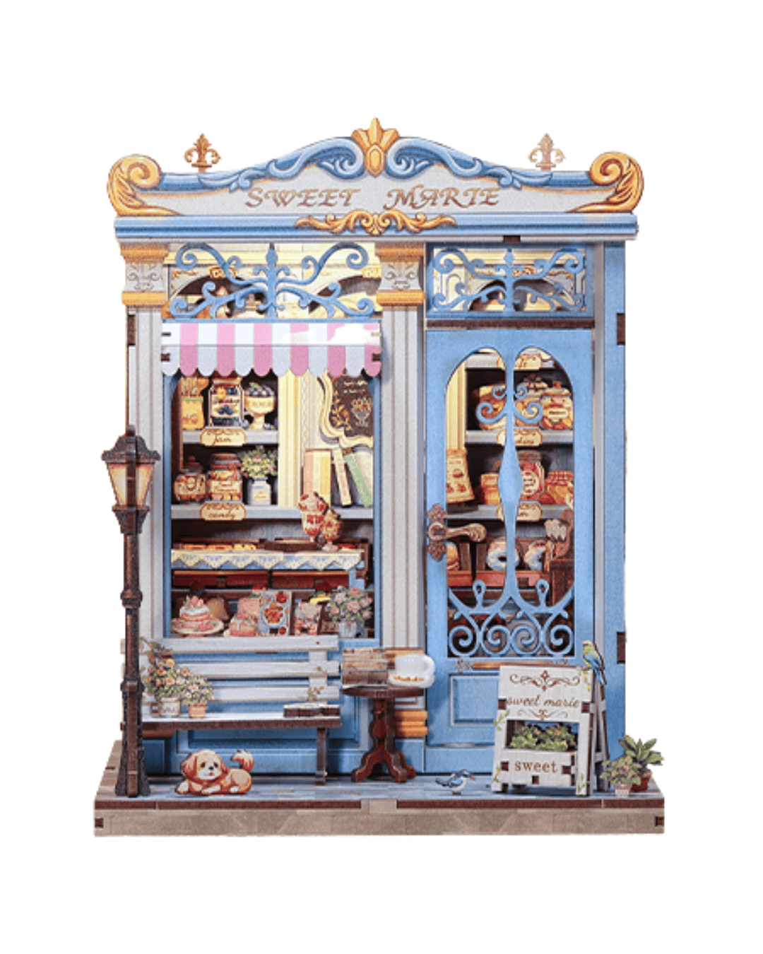 French pastry shop in Book Nook kit