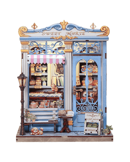 French pastry shop in Book Nook kit