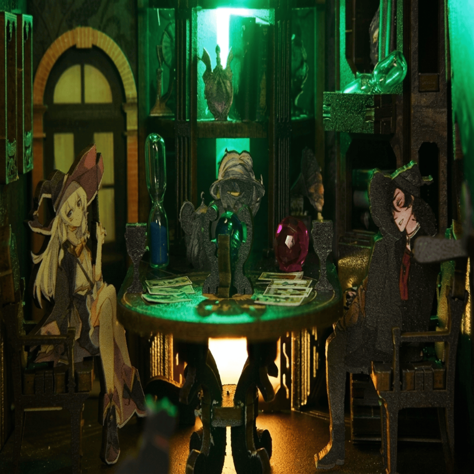 Tarot Divination Society Book Nook - round table
