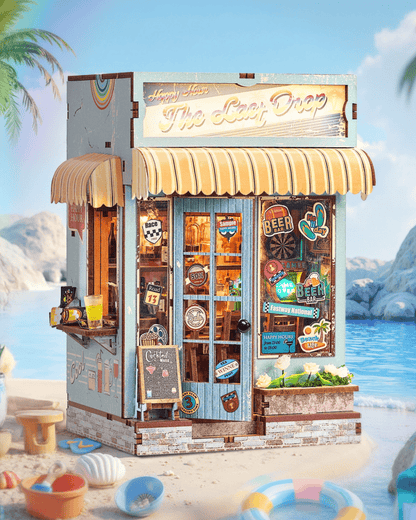 The Last Drop Miniature House - 80s Beach Bar | 166 pcs