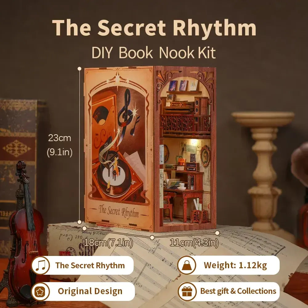 Vintage Music Studio in DIY Book Nook Kit