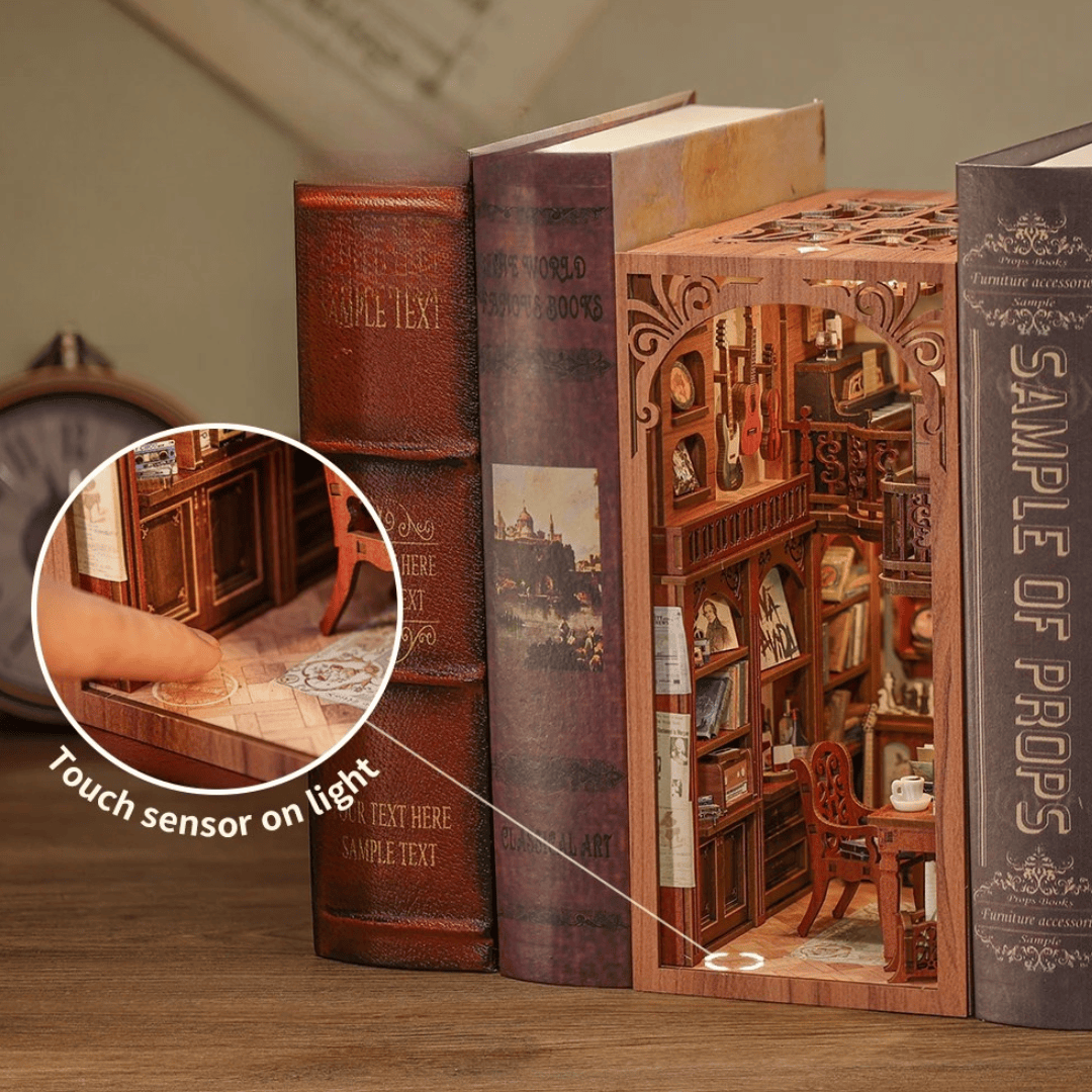 Vintage Music Studio in DIY Book Nook Kit