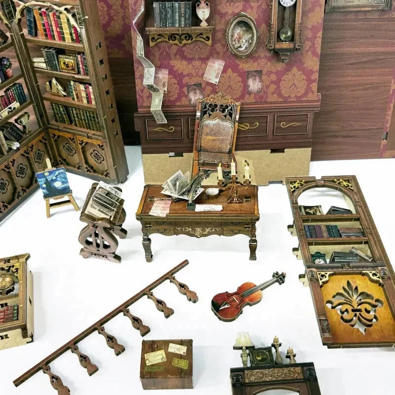 Time Book House Book Nook - kit contents
