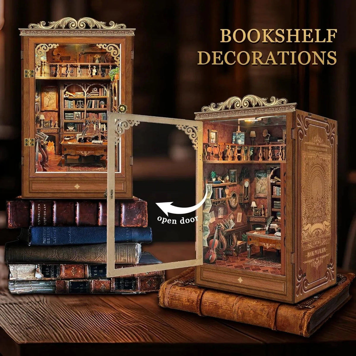 Time Book House Book Nook - on a shelf