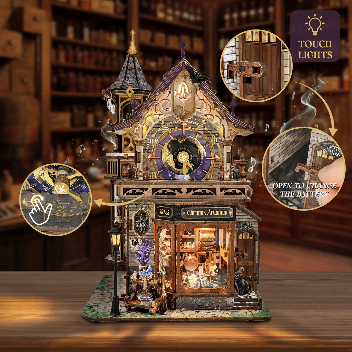 Time Magic Club Miniature House - Magic Clock | 365 pcs
