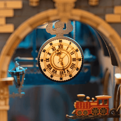 Time Travel Book Nook - Steam Train Station, 258 pcs