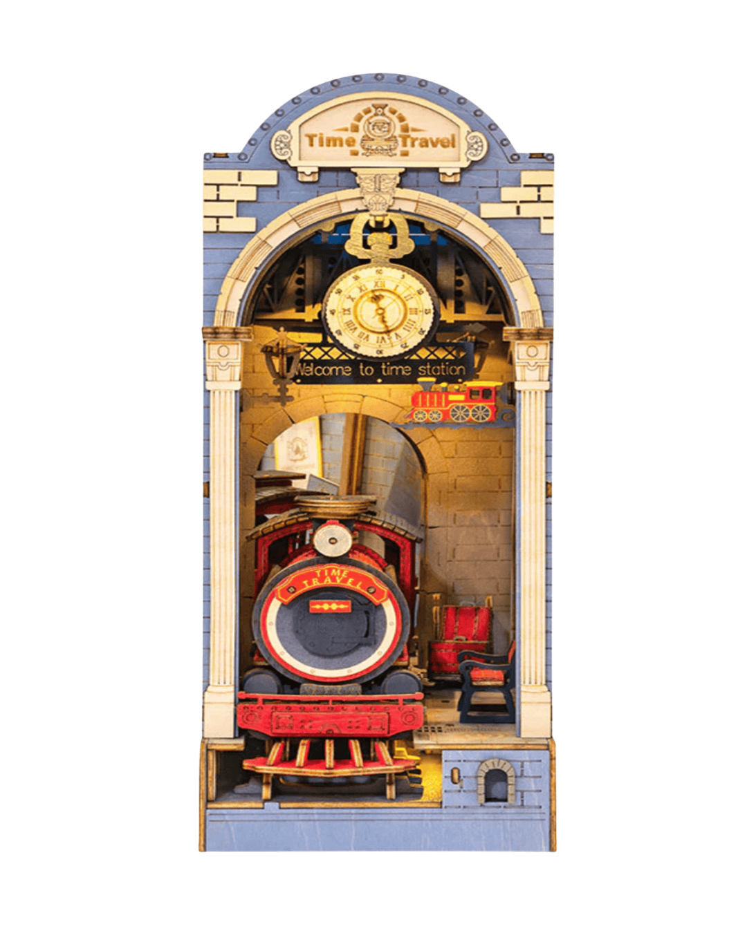 Time Travel Book Nook - Steam Train Station, 258 pcs