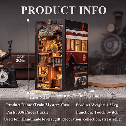 Mystery Train Book Nook "Murder on the Orient Express" Style