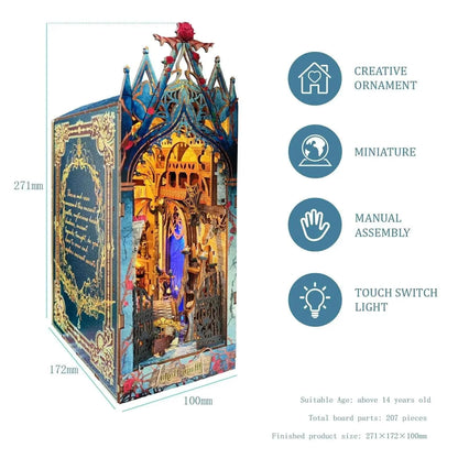 Twilight Castle Book Nook - dimensions