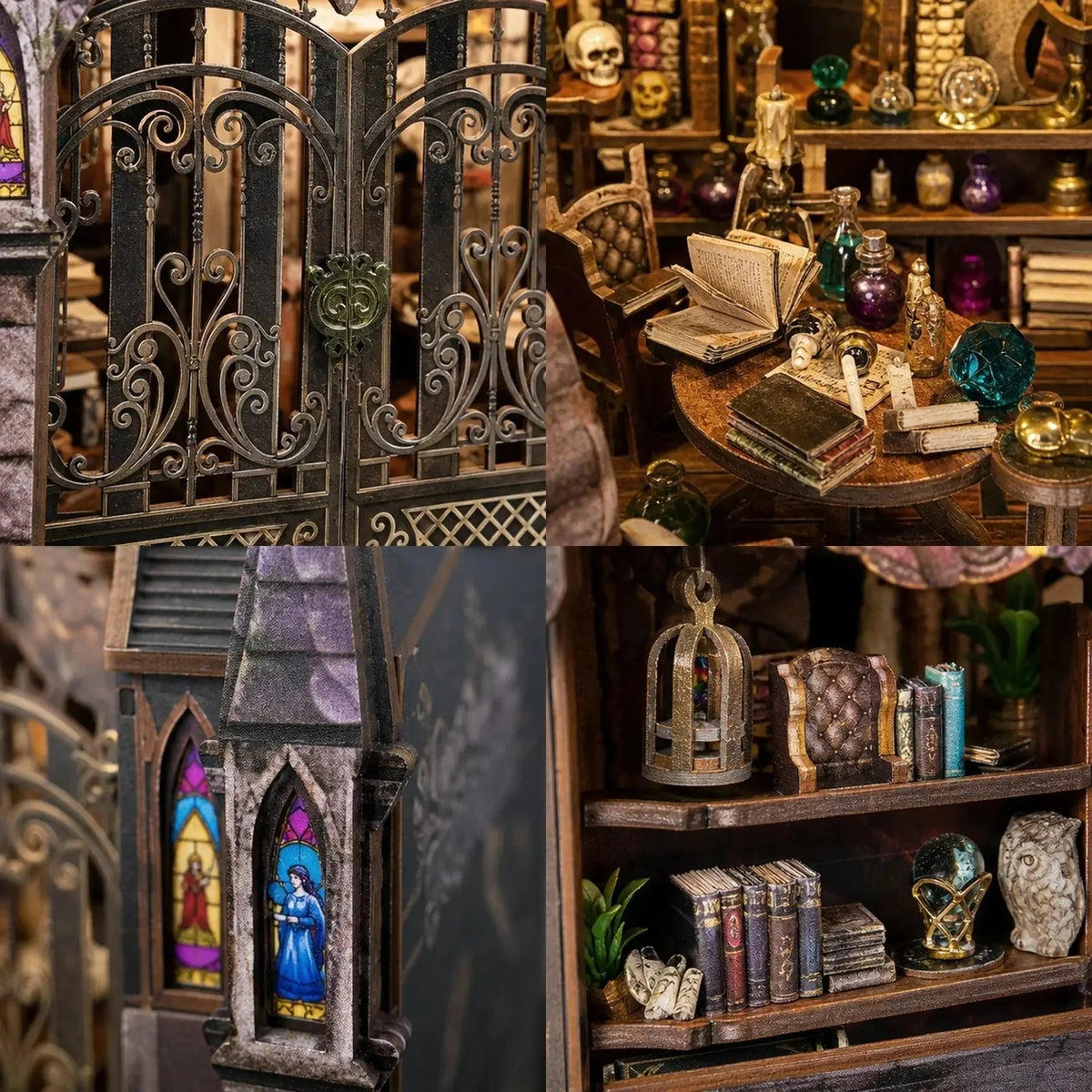 Twilight Potion Book Nook - inside details