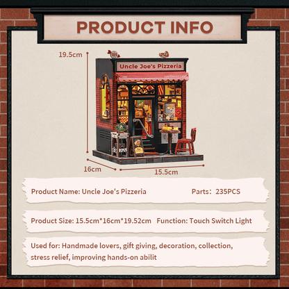 New York Pizzeria in a Miniature House Kit