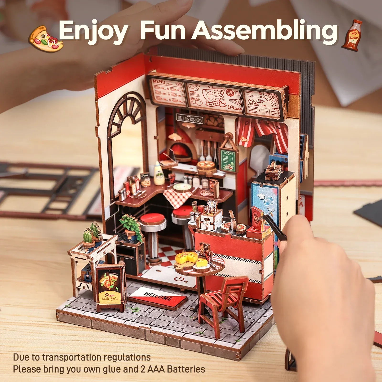 New York Pizzeria in a Miniature House Kit