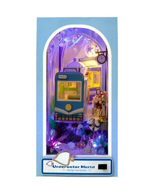 Underwater World Book Nook (with Blue LED & Train)