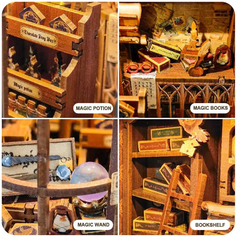 Wandmaker's Corner Book Nook - inside details