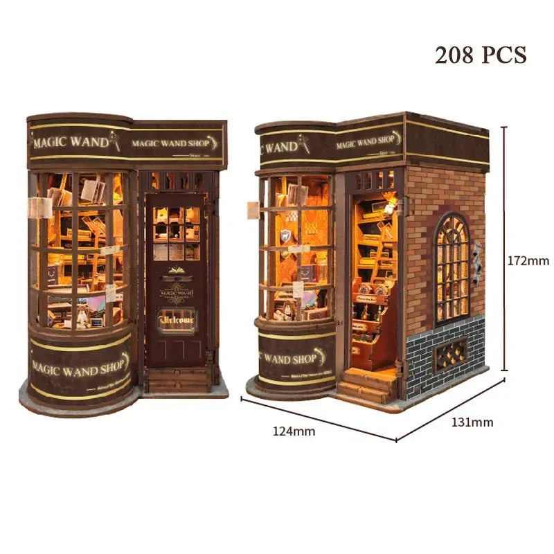 Wandmaker's Corner Book Nook - dimensions