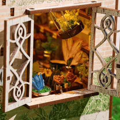 White Blossomary Atelier Book Nook - white frame