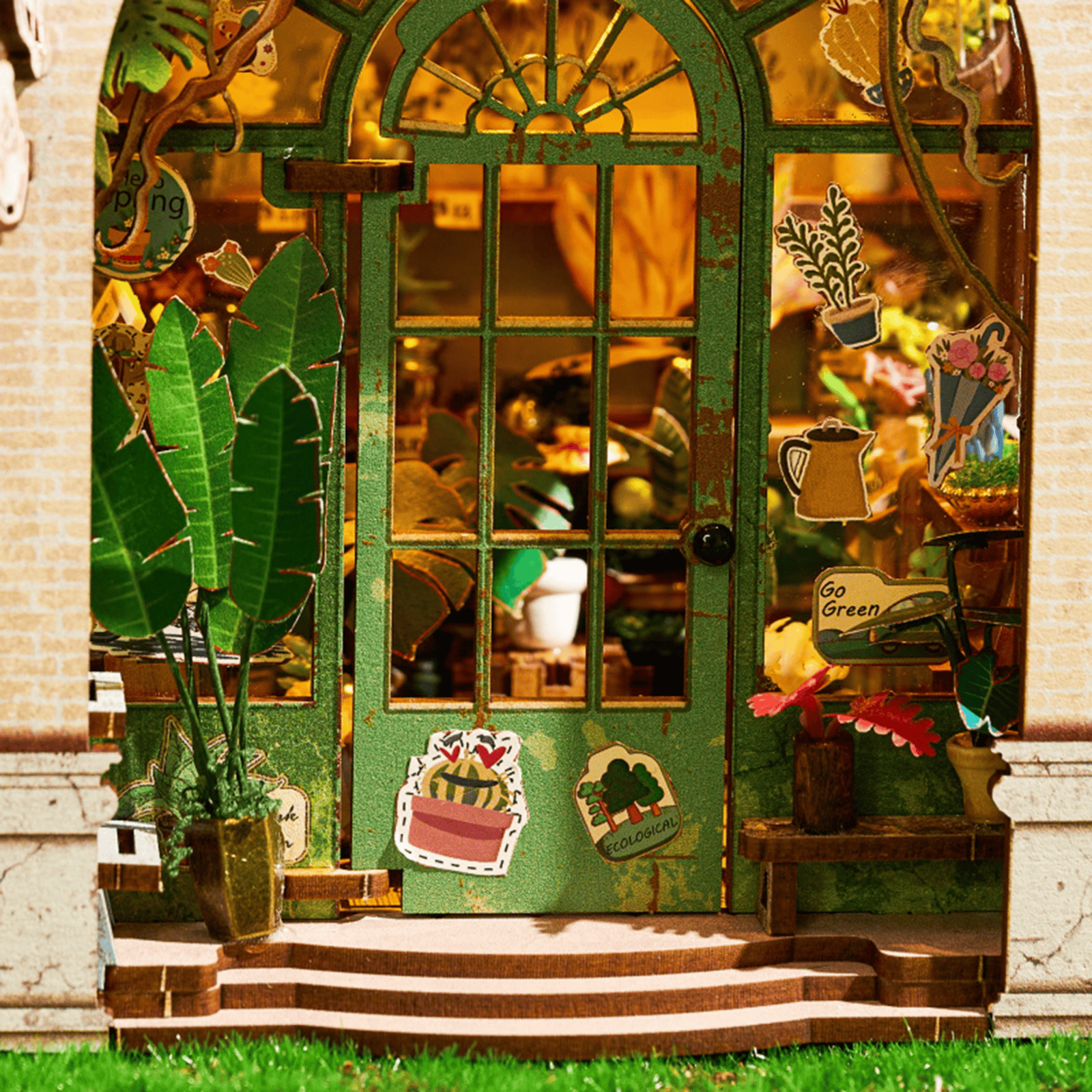 White Blossomary Atelier Book Nook - greenhouse