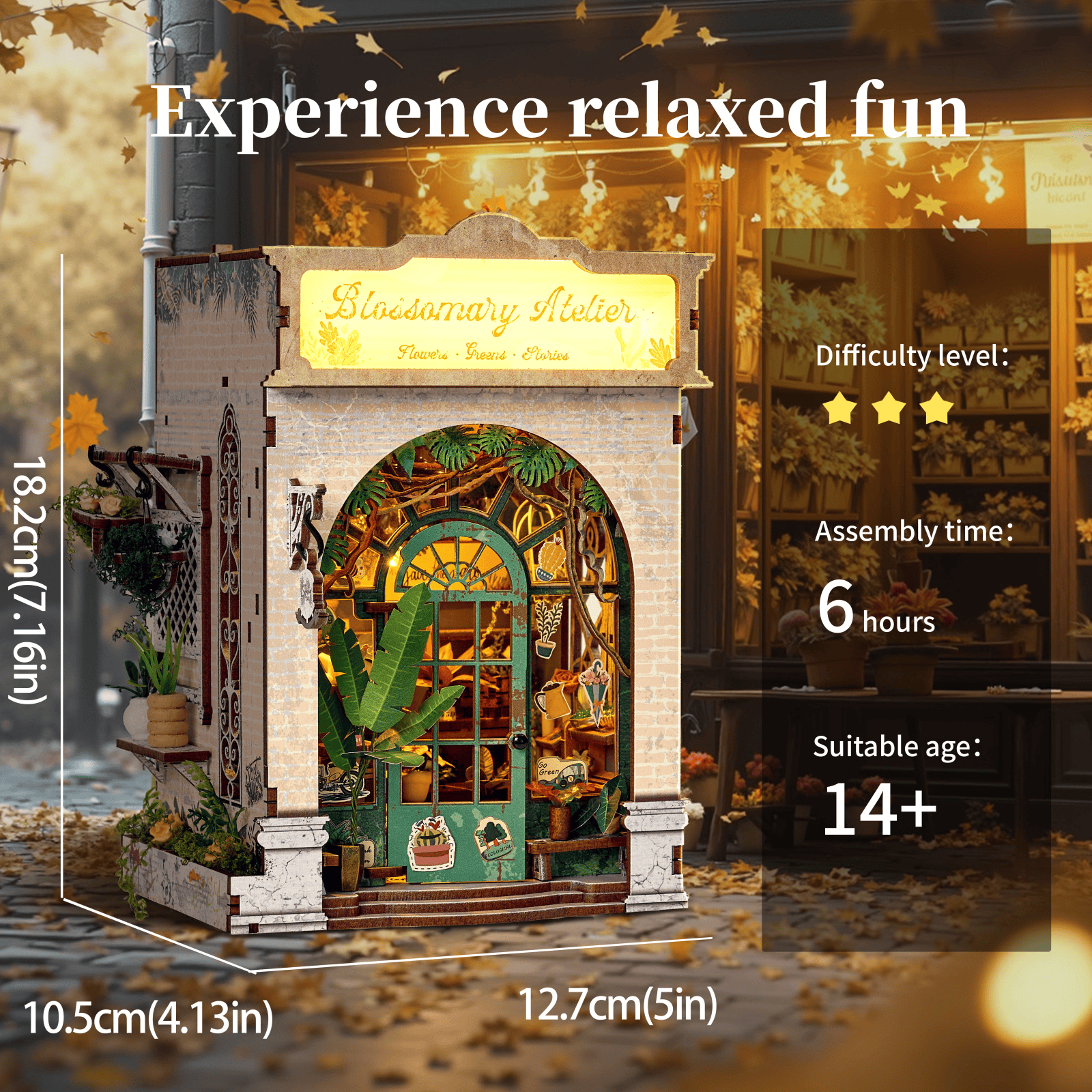 White Blossomary Atelier Book Nook - kit info