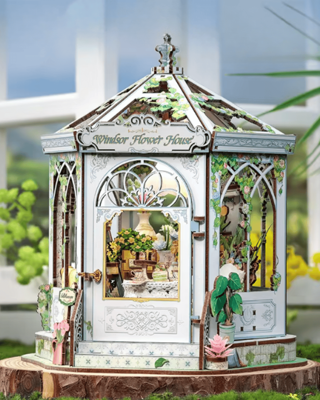 Windsor Flower House Miniature Doll House Kit