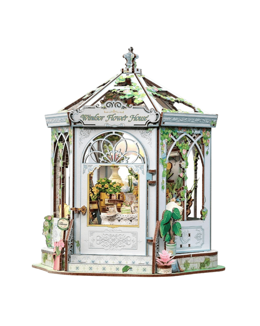 Windsor Flower House Miniature Doll House Kit