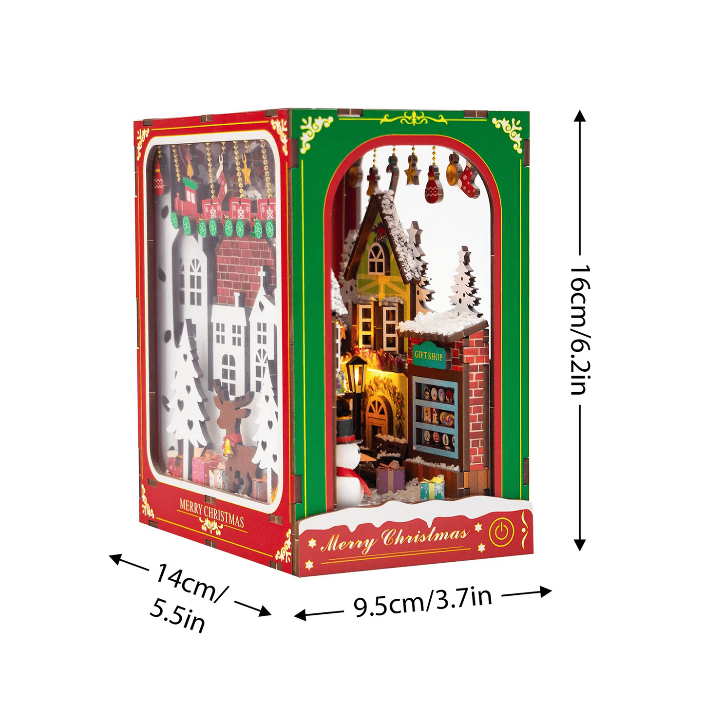 Winter of Christmas Book Nook - 135 Pieces