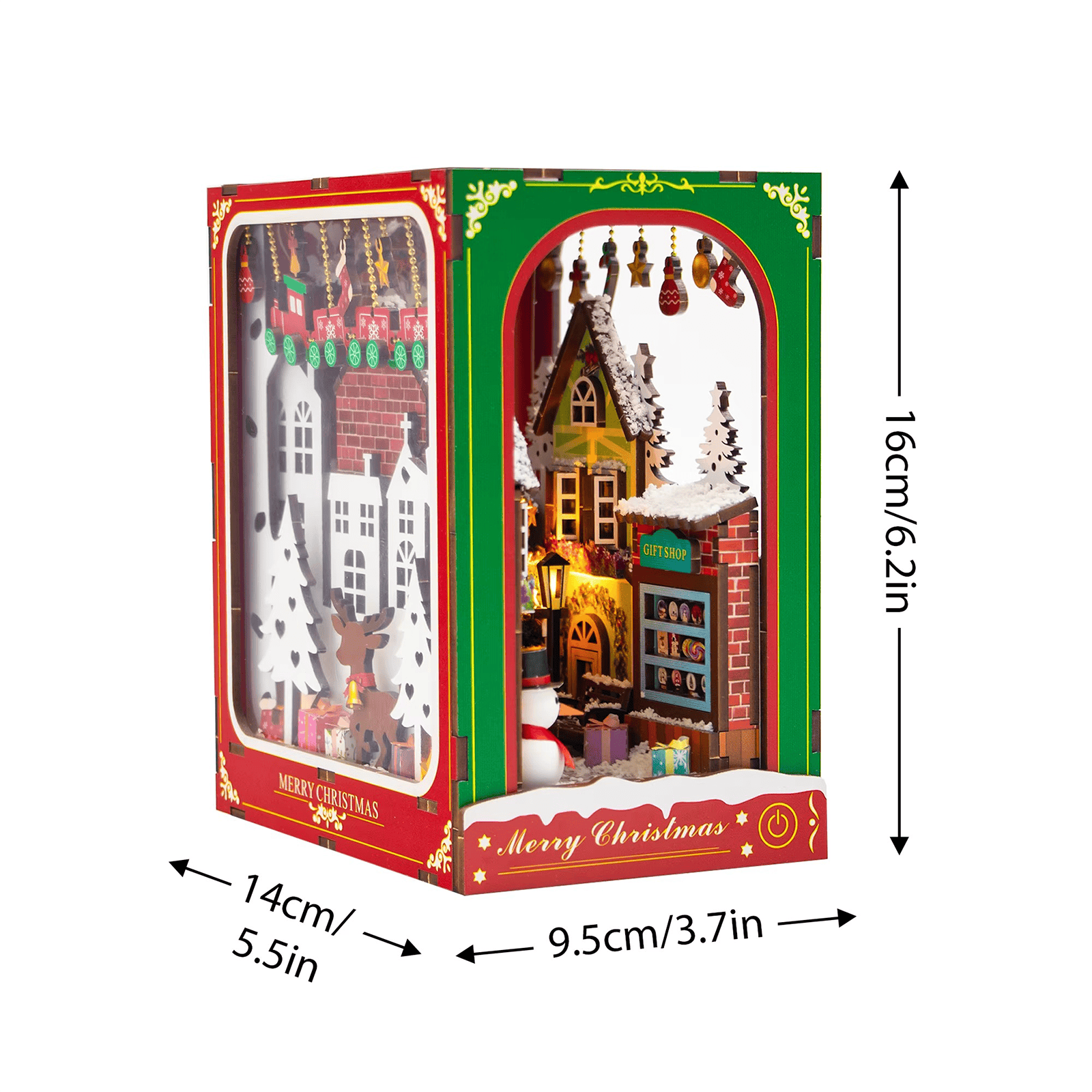 Winter of Christmas Book Nook - 135 Pieces