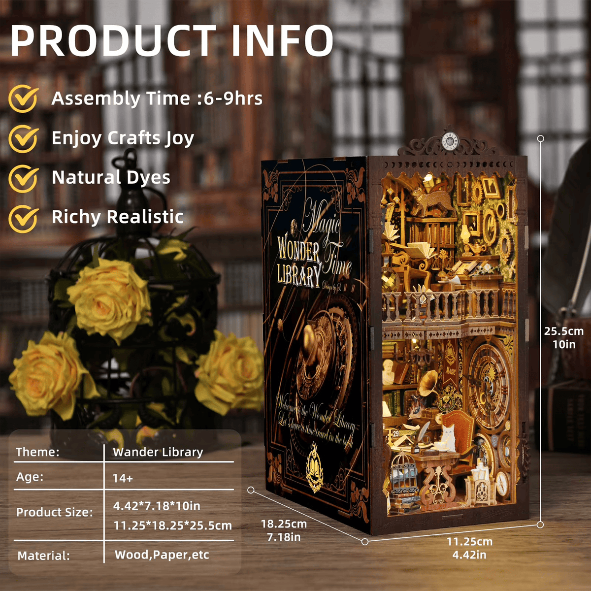 Wonder Library Book Nook - product info