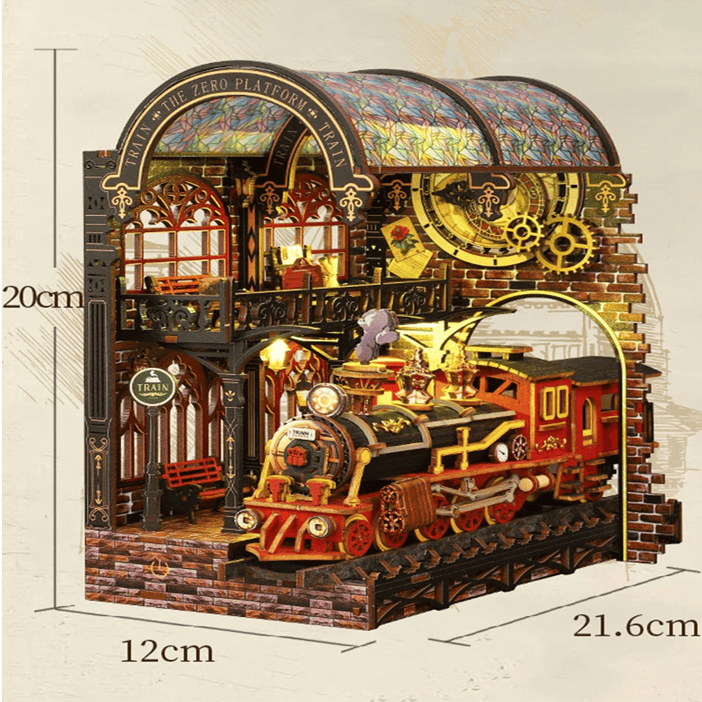 Zero Platform Book Nook - Magical Train Station