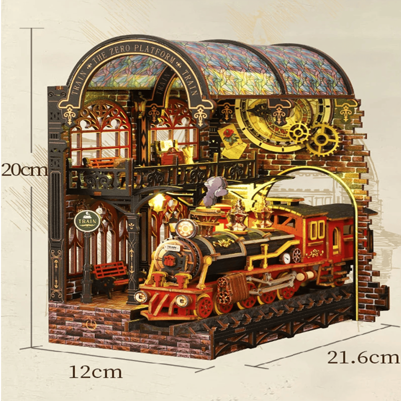 Zero Platform Book Nook - Magical Train Station